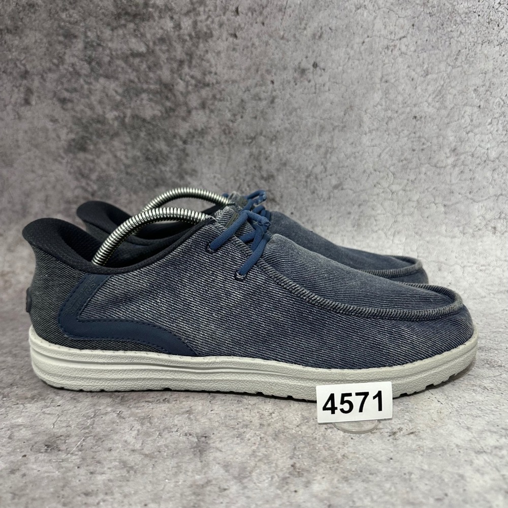 Skechers Slip-ins Melson Coronado Mens 9.5 Blue Denim Hands Free Relaxed Fit